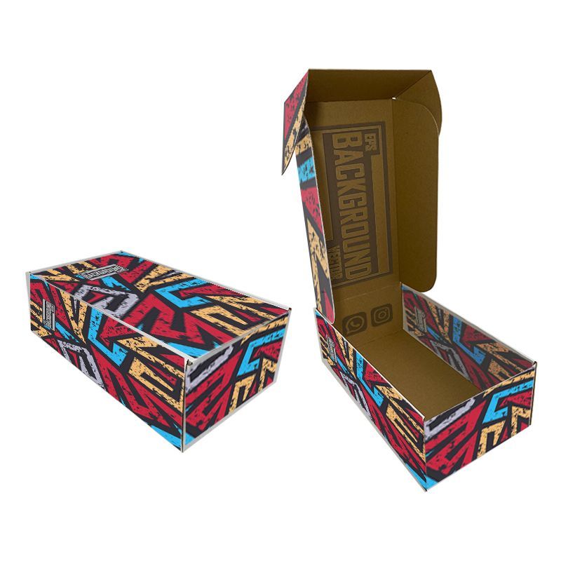 Comercialización y fabricación de cajas personalizadas para envíos blanco kraft con impresión a color en ambas caras de la caja en bajo y alto volumen en México