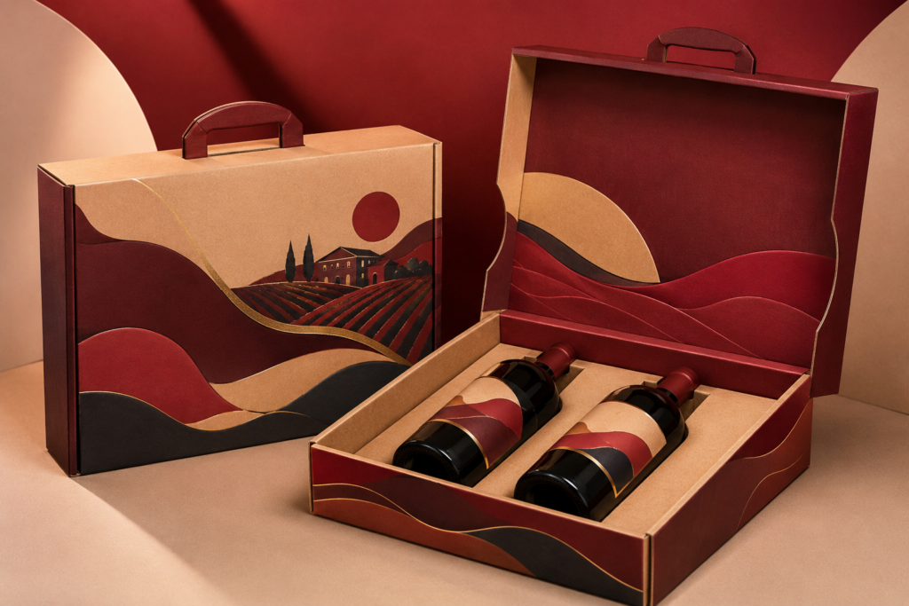 Impresión Digital en cajas de cartón para Botellas