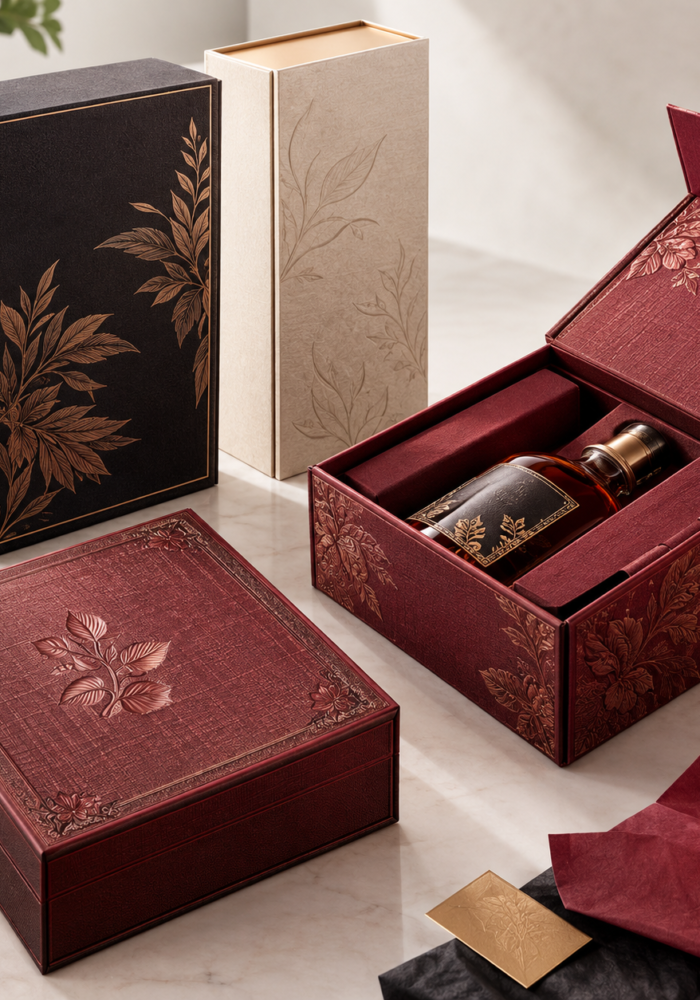 Acabados premium para estuches de lujo